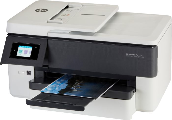 طابعة HP OfficeJet Pro 7720 الكل في واحد للتصميمات العريضة